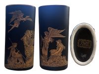 Keramik Vase 24 K Gold Griechenland schwarz Handarbeit Berlin - Tempelhof Vorschau