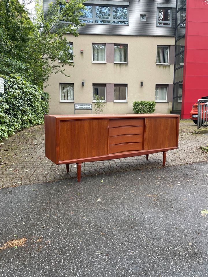 ◤ Teakholz Sideboard von Axel Christensen für Aco Møbler mid Century lowboard Retro Kommode Danish Schrank Dänisch Design 50er 60er 70er Teak Anrichte Highboard schubladenkommode Fernseher antik in Berlin