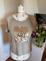 Schickes Zara T-Shirt Wendepailleten ‚Art‘ Gr.S Schleswig-Holstein - Lasbek Vorschau