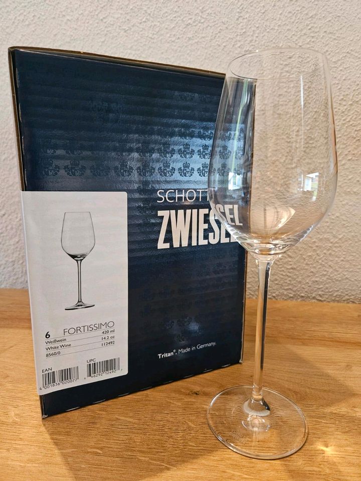 SCHOTT ZWIESEL 6er Set Weißwein Gläser 420ml in Walzbachtal