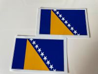 2 x Aufkleber Auto Sticker BOSNIEN-HERZEGOWINA Fahne Flagge Saarland - Saarlouis Vorschau