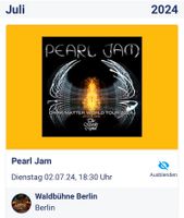 3 Tickets Pearl Jam Waldbühne Berlin 02.07.2024 Nürnberg (Mittelfr) - Oststadt Vorschau