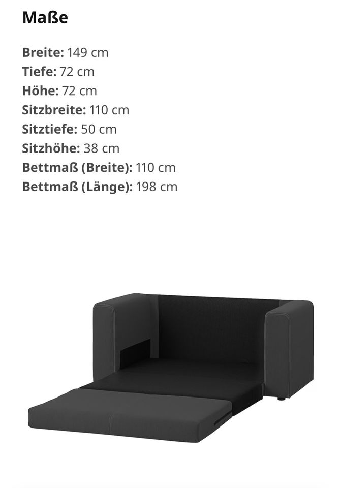 Sofa: IKEA Askeby, 2er-Bettsofa in Siegburg