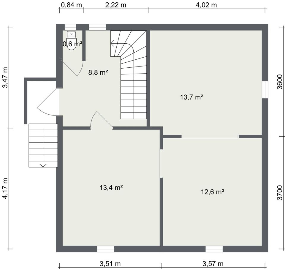 Einfamilienhaus mit 760 qm Grundstück in Lugau