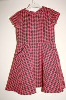 C&A Mädchen Kleid mit Hahnentritt-Muster in Rot und Schwarz, 110 Bayern - Mering Vorschau