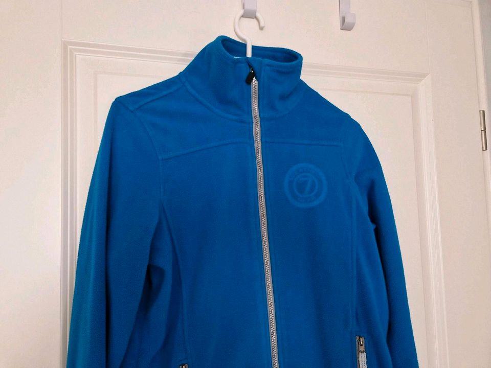 Tchibo Fleecejacke 158/164 Reißverschluss-Taschen türkis-blau in Dresden