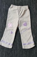 Schicke Cord-Hose mit Blumen und Herzen, Gr. 98, Mädchen, beige Hessen - Brensbach Vorschau