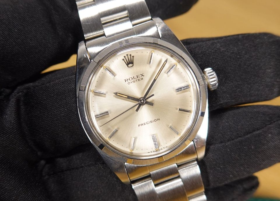 ROLEX 34 mm Oyster Precision Handaufzug Ref. 6427 vintage 1970 St in Gerblinghausen