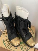 Bronx Leder Stiefeletten | Bikerboots | Stiefel | Gr.39 Baden-Württemberg - Sindelfingen Vorschau
