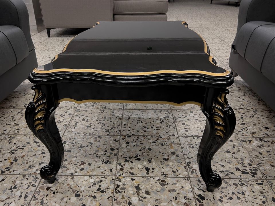 Couchtisch Barock  in Schwarz / Gold   B/H/T: ca. 120x49x70 cm in Mönchengladbach