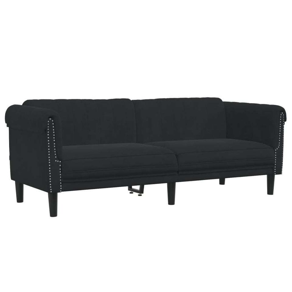 Sofa 3-Sitzer Couch Loungesofa Sofagarnitur Schwarz Samt NEU in Weilburg