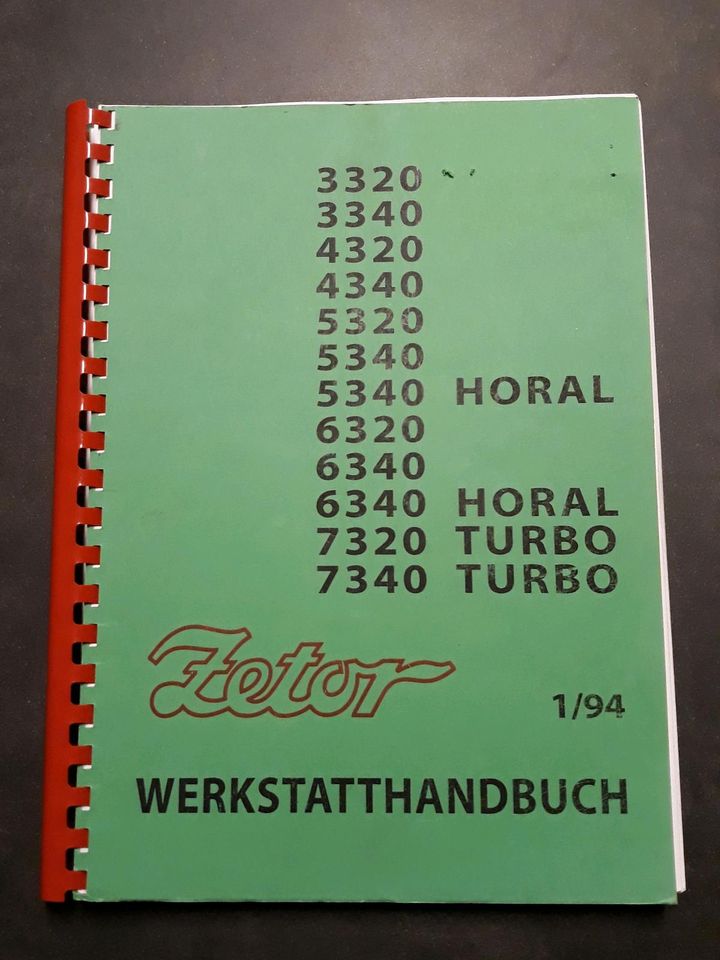 Zetor Werkstatthandbuch, Ersatzteilliste, Bedienungsanleitung in Lettweiler