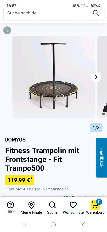 Fitnesstrampolin in Bielefeld