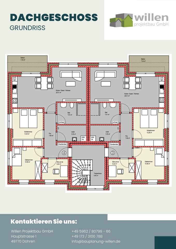 Eigentumswohnungen zu verkaufen - Neubau eines Wohnhauses in Nortrup