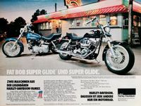 Harley Davidson Reklame Super Glide Fat Bob Electra Classic SX Hessen - Hanau Vorschau