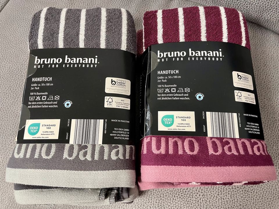 Bruno Banani 50x100cm Handtuch 2er Set NEU in Ingolstadt