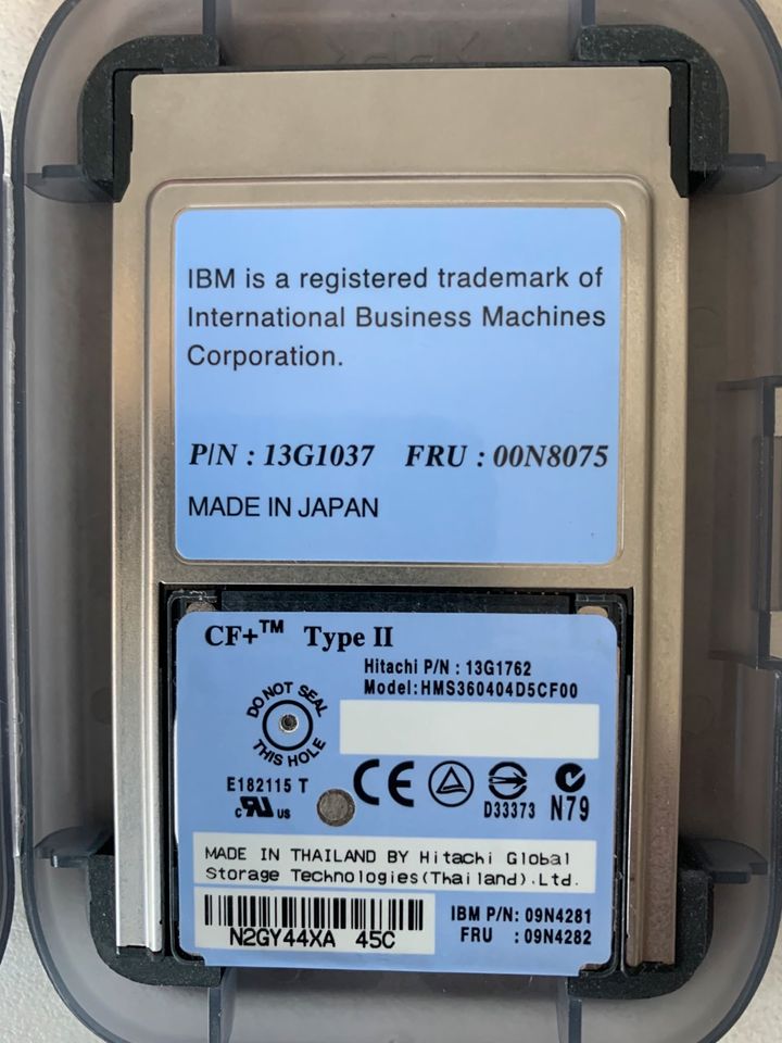 IBM Microdrive 4GB Modul mit PCMCIA Adapter in Schutzbox in Wiesbaden