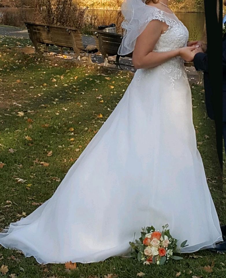 Brautkleid Hochzeitskleid A-Linie Ivory gr. XL in Seelze