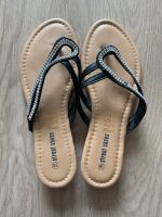 Flip flops Sandalen Sommerschuhe schwarz silber glitzer 39 Nürnberg (Mittelfr) - Mitte Vorschau