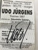 Udo Jürgens-Konzertkarte  mit Autogramm, inclusive Versand Baden-Württemberg - Überlingen Vorschau
