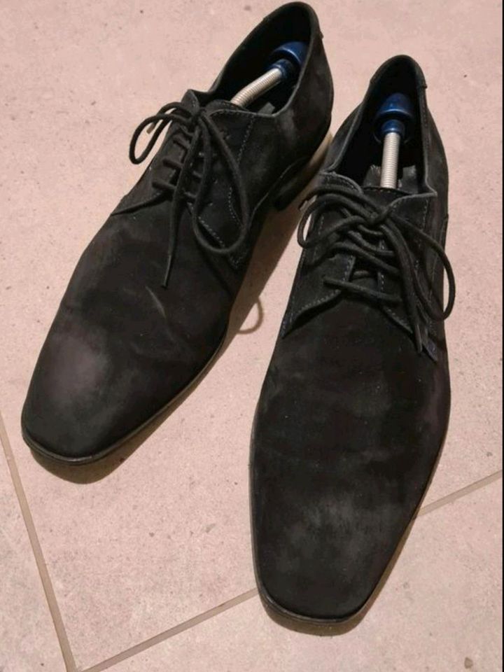 Schwarze Schnürschuhe Schuhe Büro Sioux 42 in Neuss