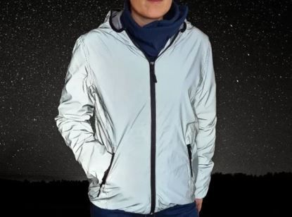 Reflektierende Unisex Jacke mit Kapuze - L in Kassel