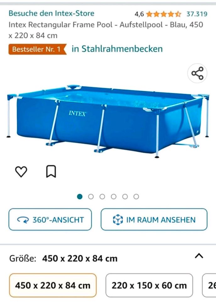 Pool-Set komplett*450 x 220 x 84 cm*mit viel Zubehör* in Gütersloh