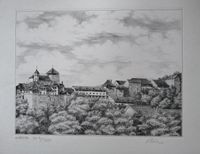 Lithographie, handsigniert, Aarburg, Schweiz, limitierte Auflage Thüringen - Nordhausen Vorschau