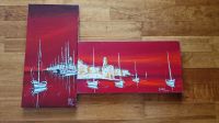 Gemälde von Marc B. Denoun 2014 Öl Acryl Aquarell Rot Schiff Boot Brandenburg - Blankenfelde-Mahlow Vorschau