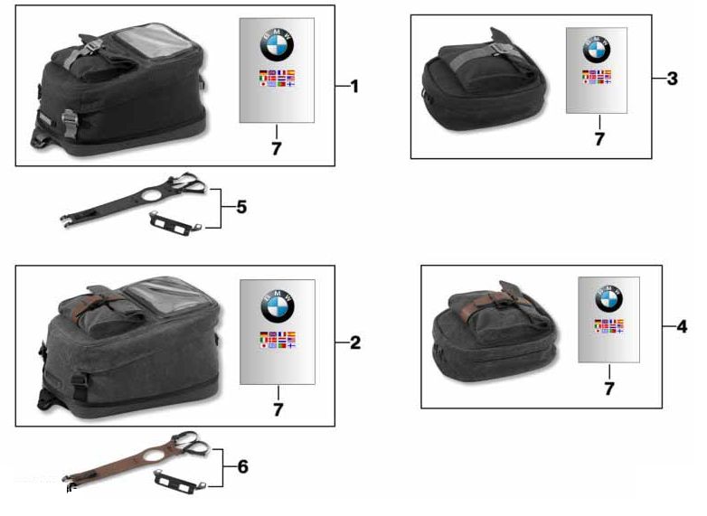 BMW R nineT Tankrucksack Tanktasche Gepäcktasche Tasche Gepäck in Rüsselsheim