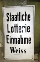 Emailleschild Staatliche Lotterie original, Antik Baden-Württemberg - Kirchheim unter Teck Vorschau