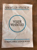 Angelus Silesius - Werde wesentlich 1941 Nordrhein-Westfalen - Salzkotten Vorschau