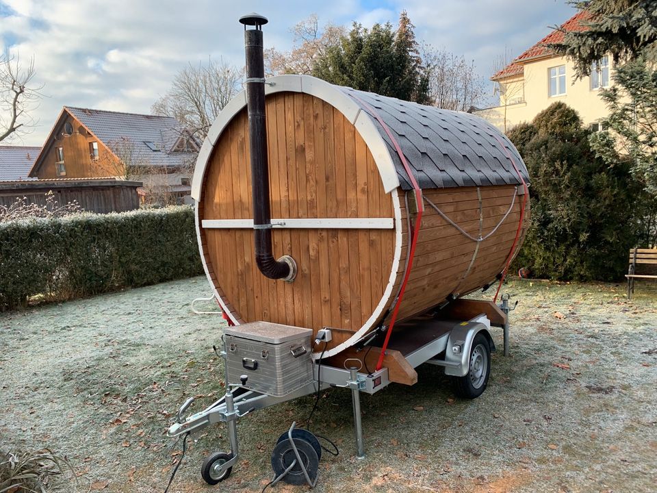 günstig Saunafass mieten mobile Sauna Fasssauna Berlin in Berlin