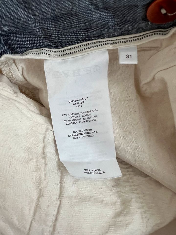 Closed Chino Atelier Stoffhose Sommerhose Hose Pant Gr. 31 in München
