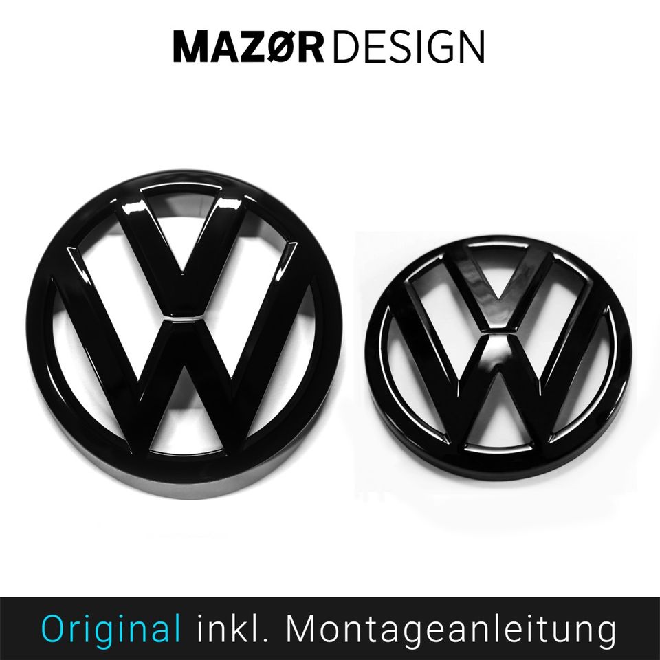 Original VW Golf 7 Vorfacelift Front & Heck Emblem Vorne Schwarz in Erlangen