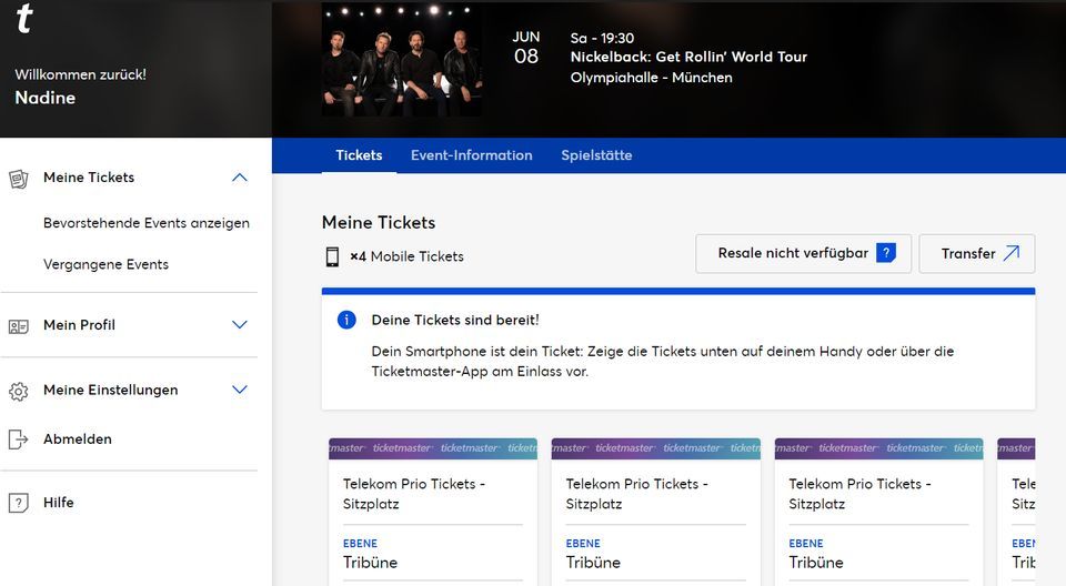 Konzerttickets / Nickelback: Get Rollin' World Tour 8. Juni in Ingolstadt