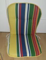 4 gestreifte Stuhlauflagen / Stuhlkissen von "Steiner" 80x45x5 cm Hannover - Linden-Limmer Vorschau