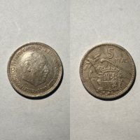5 Pesetas Münze 1957 Franco Spanien Berlin - Tempelhof Vorschau