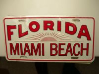 US Kennzeichenschild "Florida Miami Beach", 30x15,5cm Dithmarschen - Heide Vorschau