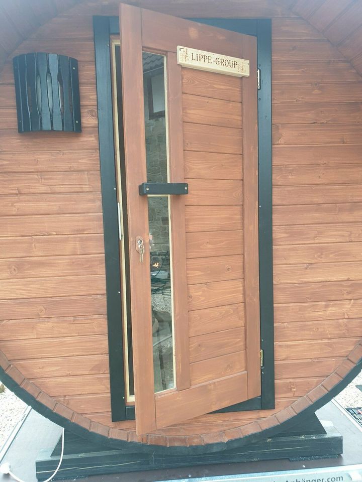 Fass Sauna Mobile Sauna zum Mieten inkl Brennholz in Detmold