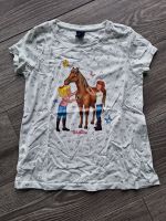 T-Shirt Shirt von Bibi und Tina Topolino Gr. 128 weiß Pferd Baden-Württemberg - Kupferzell Vorschau