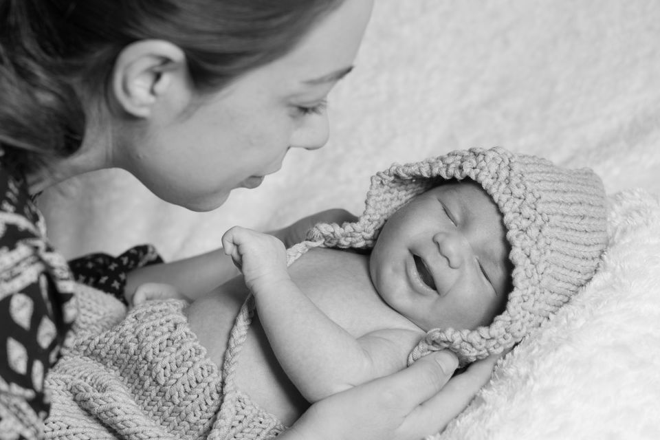 Newborn-Shooting | Homestory | Fotoshooting Familie Neugeborenes in Zempin