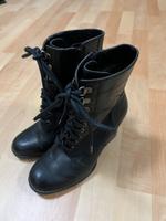 schwarze Winterstiefelette mit 8,5cm hohem Absatz Bayern - Abenberg Vorschau