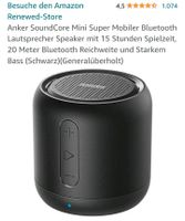 Mini Lautsprecher Anker Bluetooth Brandenburg - Oranienburg Vorschau
