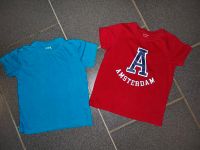 T-Shirt hellblau uni und rot Amsterdam Gr. 128 Nordrhein-Westfalen - Linnich Vorschau