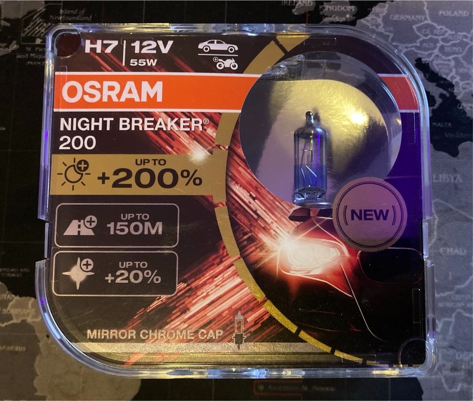 NEU Osram Night Breaker 200 H7 12V in Hamburg