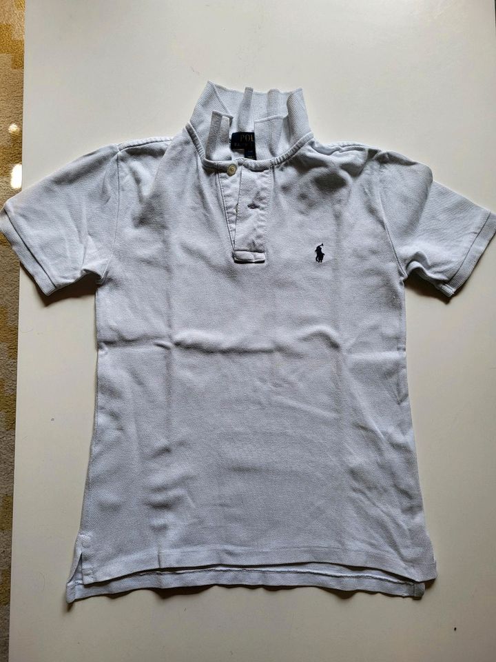 Ralph Lauren Kinder Poloshirt weiss Gr. 8 in Bochum