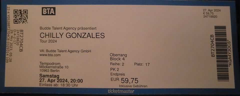 Chilly Gonzales 27.4. Berlin in Leipzig