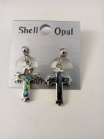 Ohrstecker, Shell Opal echte Paua Muschel Kreuz 2 x 1,4 cm Rheinland-Pfalz - Badem Vorschau