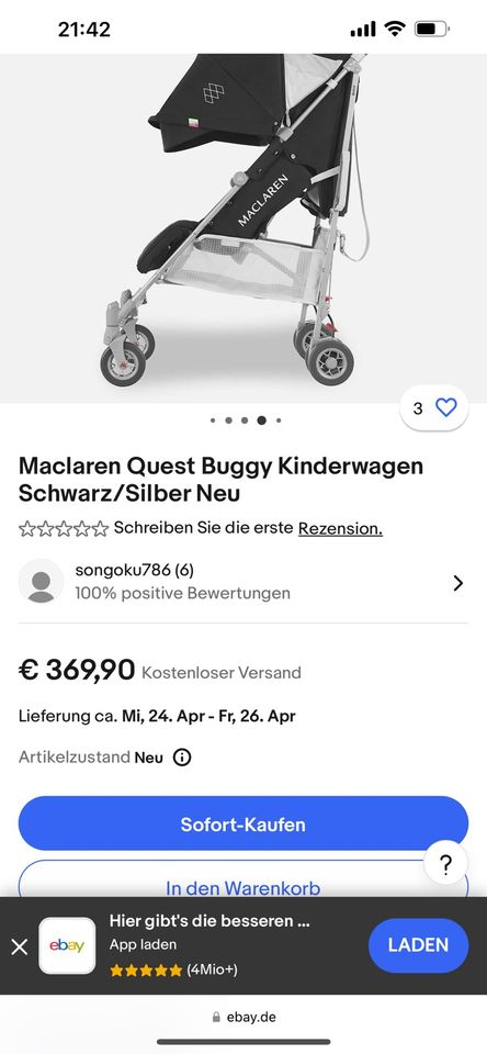 Kinderwagen Maclaren in Langenhagen